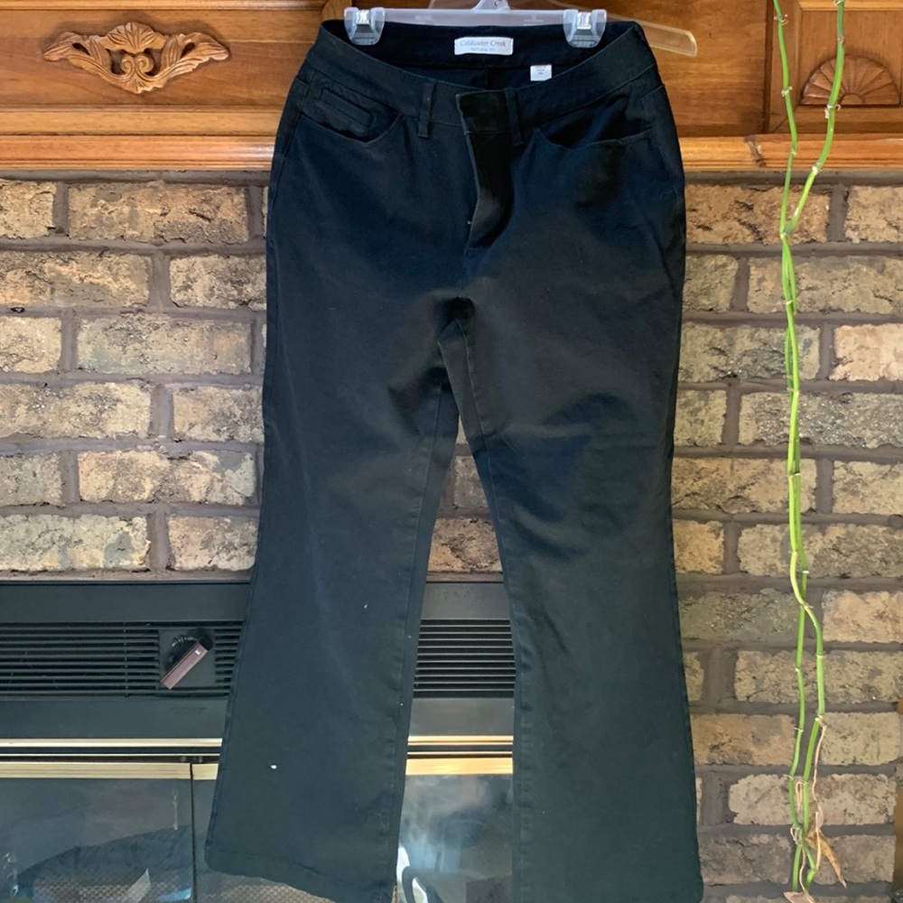 Coldwater creek natural fit size 6 petite black pants (stretchy)